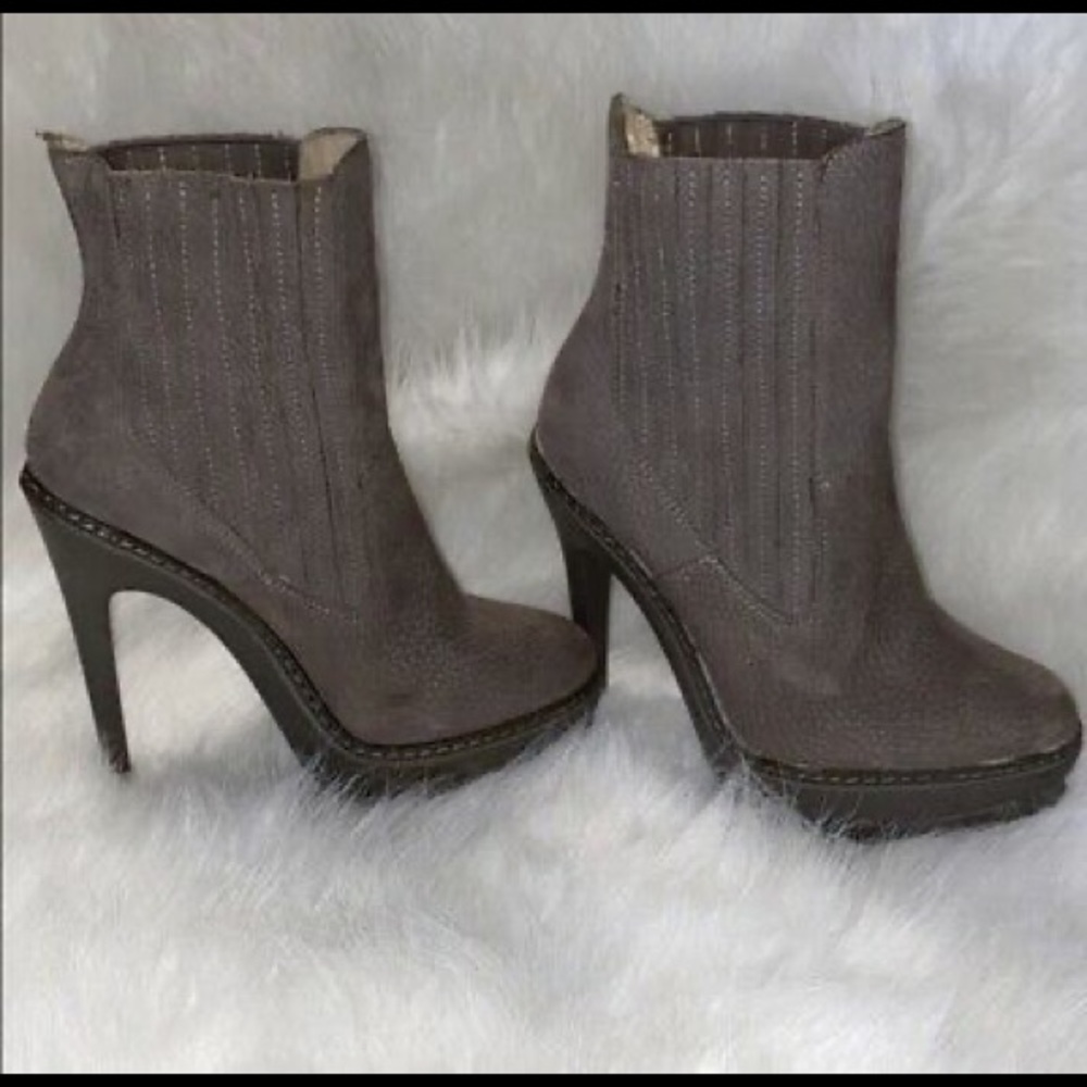 BCBG Taupe platform Heeled Boots